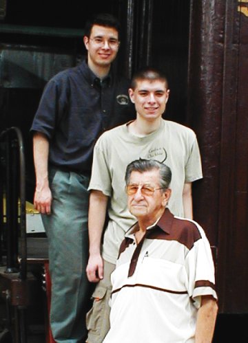 Jonathan Matias, J. Nathan Matias, and William Berkheiser at the National Railroad Museum in Reading, PA