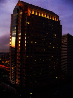 The view out of the hotel room at NCHC '04