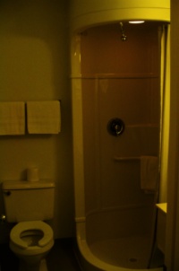 Escape pod in a bathroom - Billings Montana Motel 6