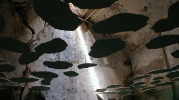 Juxtapositions, art installation at the Eastern State Penitentiary.