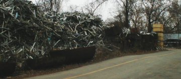 Piles at Sahd's metal salvage and recycling