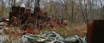 Piles at Sahd's metal salvage and recycling